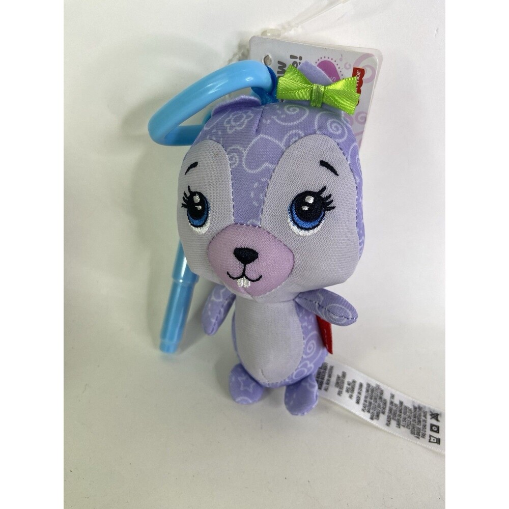 Fisher Price Doodle Bear Mini Chipmunk Purple Plush Clip On Sealed Marker 2013